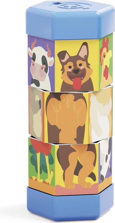 Actual product image Quercetti Tubò Mix & Match - Animals (2 pieces)