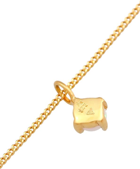 Actual product image Elli Choker (Synthetic Opal, 925 Sterling silver gold-plated, 36 cm)