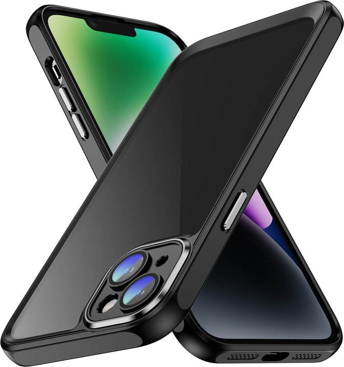 Immagine prodotto Cover-Discount iPhone 15 Plus - Custodia con protezione per fotocamera nera (Apple iPhone 15 Plus)