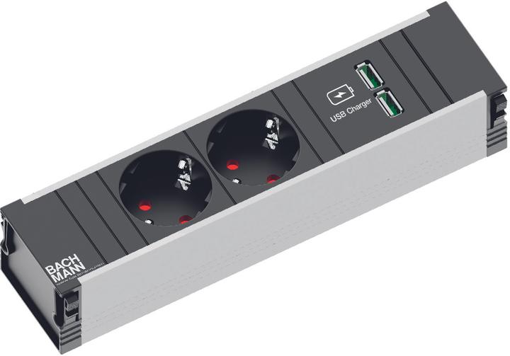 Actual product image Bachmann Power strip CONI, 3x T13, 1x USB short (3 x, Type 13, 0.30 m)