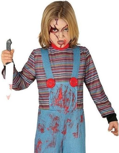 Actual product image Fiesta Chuck killer doll costume for children (5, 6)