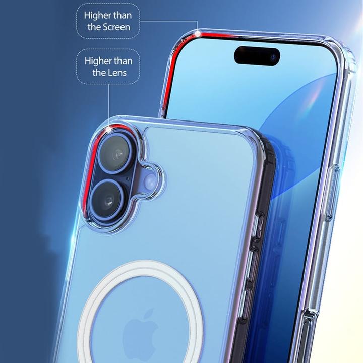 Image du produit PhoneLook Coque Gel transparent compatible MagSafe silicone TPU Super Clear (Apple iPhone 16 Plus)