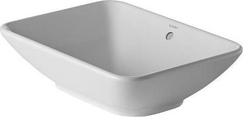 Immagine prodotto Duravit Lavabo da appoggio BACINO w ÜL o HLB 550x420mm senza foro per rubinetto bianco (420 mm, 550 mm)