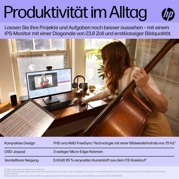 Produktbild HP V24i G5 (1920 x 1080 Pixel, 23.80")