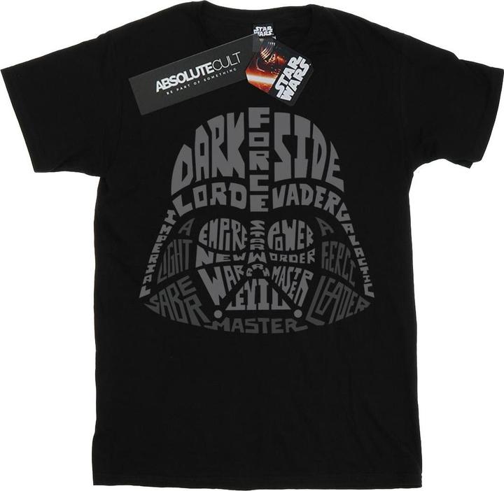 Produktbild Star Wars Darth Vader Text Head TShirt Jungen (116)