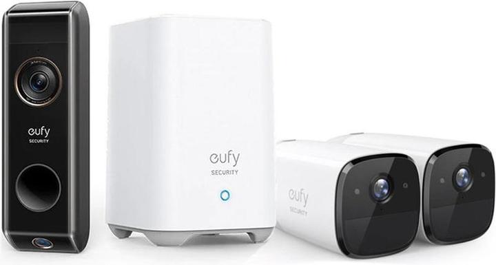 Immagine prodotto eufy Euphy 4-in-1 Euphycam 2 pro con Homebase 2 e doppio campanello - Nightvist - sicurezza 2K - lo