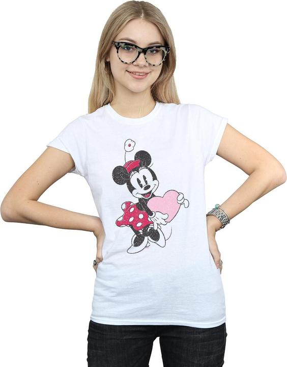 Immagine prodotto Disney Minnie Mouse Love Heart Maglietta Donna (XL)