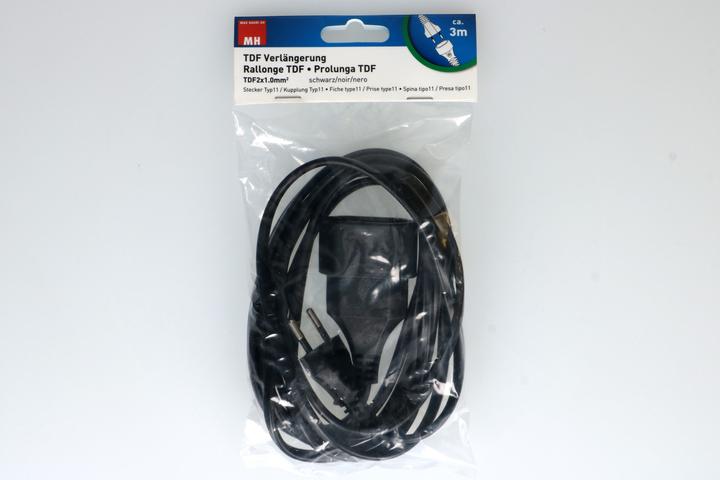 Produktbild Max Hauri TDF-Verlängerung H05VVH2-F2X1.0 (3 m, Typ 11)