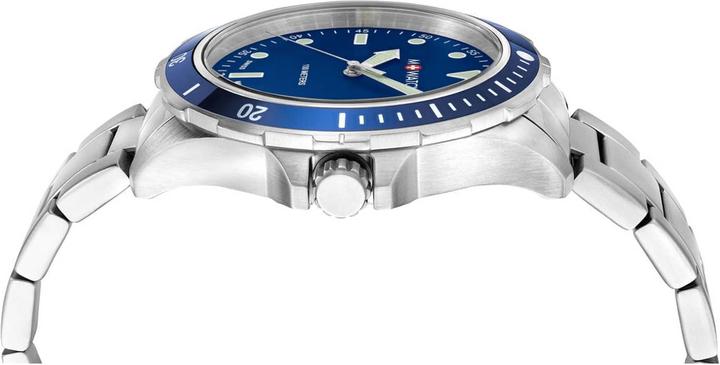 Immagine prodotto M Watch Mondaine Aqua Steel (Orologio da polso analogico, Fatto in Svizzera, 42 mm)