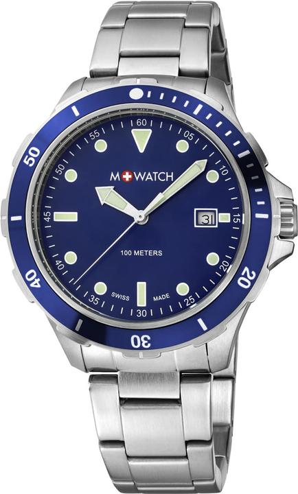 M Watch Mondaine Aqua Steel (Analoguhr, Swiss Made, 42 mm)
