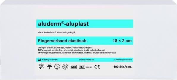 Actual product image Söhngen aluderm aluplast finger bandage elastic 18x2cm, 100 pcs., single (100 x)