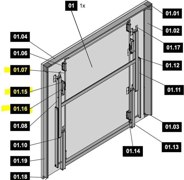 Actual product image Sponeta Drawbar assembly