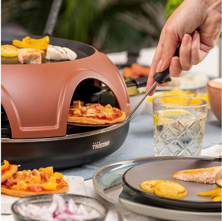 Produktbild Tristar 3- in 1 Pizza Festa als Raclette, Grillplatte und zum Pizza machen