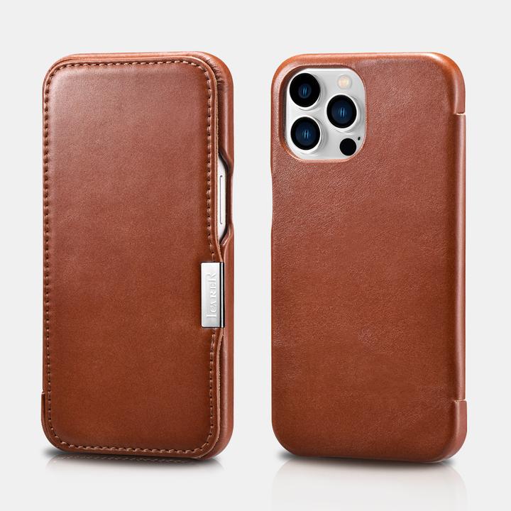 Immagine prodotto iCarer iPhone 15 - Flipcase in pelle vintage marrone WMI15230613 (Apple iPhone 15)