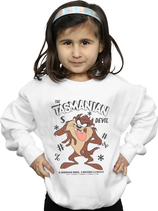 Actual product image Looney Tunes Girls Vintage Tasmanian Devil Sweatshirt (152, 158)