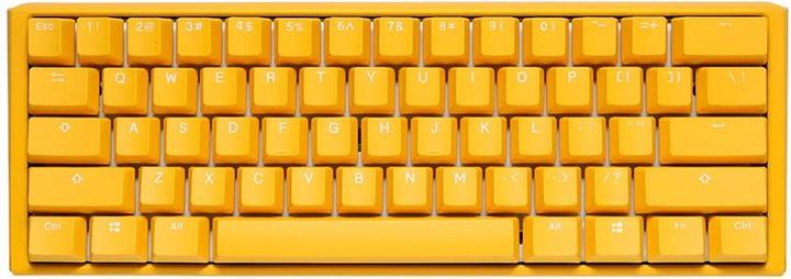 Actual product image Ducky One 3 Yellow Mini Gaming Keyboard, RGB LED - MX-Black (US) (US, Cable)