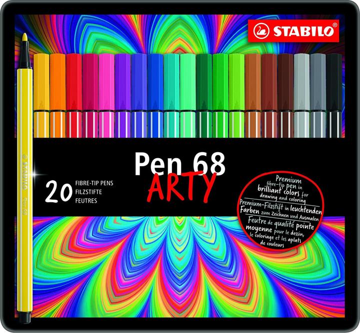 Actual product image STABILO Pen 68 Premium felt-tip pen (Multicoloured, 20 x)