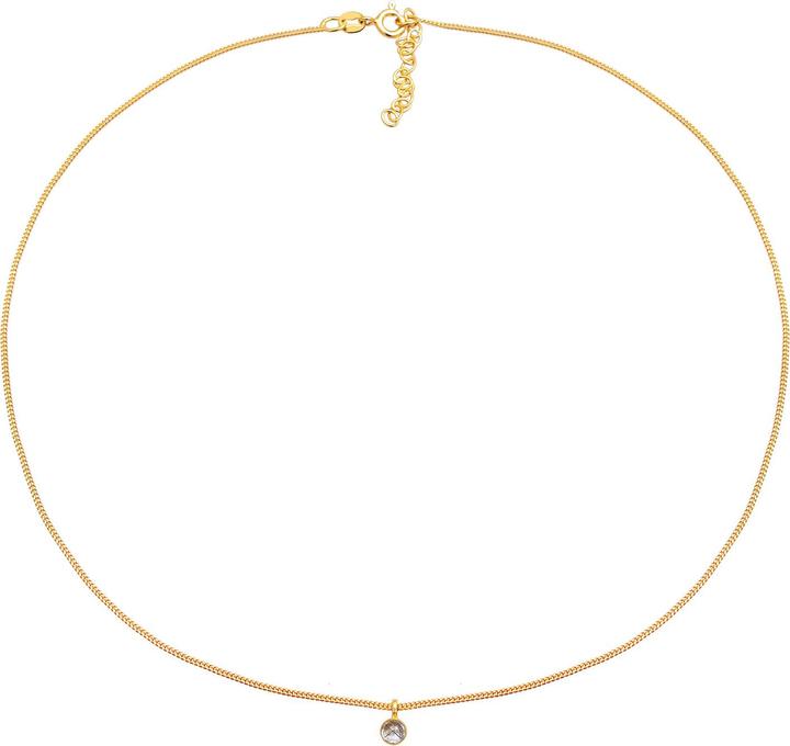 Image du produit Elli Choker, collier de pierres précieuses (Quartz, Argent sterling 925, 36 cm)