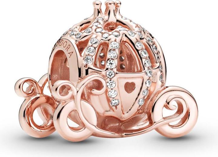 Image du produit Pandora Disney Rose Cendrillon Pumpkin Coach Charm (plaqué or rose, Métal)