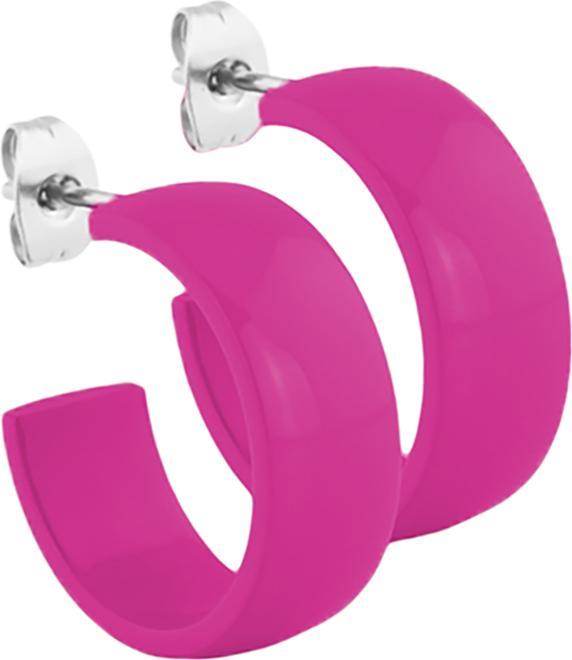 Actual product image Star Piercing Stud Earrings purple rounded 8x20 (without brass, Surgical steel 316L)