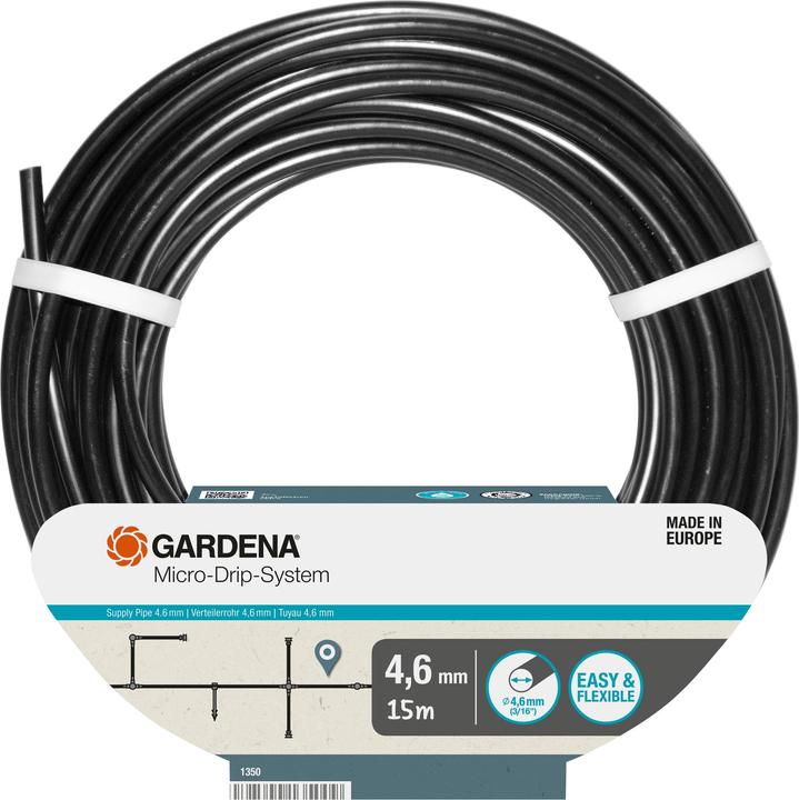 Image du produit Gardena Tuyau de distribution (3/16"x 15m) (Tuyau d'égouttage + tube d'égouttage)
