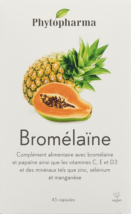 Image du produit Phytopharma Bromélaïne (45 pièce(s), Capsules, 46 g)