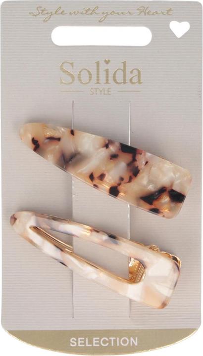 Actual product image Solida Hair clip brown patterned (2 pcs.)