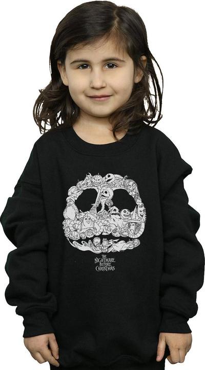 Immagine prodotto Disney Nightmare Before Christmas Jack Skellington Jack-O-Lanterns Felpa Ragazze (140, 146)