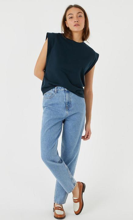 Actual product image La Redoute Collections Sleeveless top with a round neckline (XS)