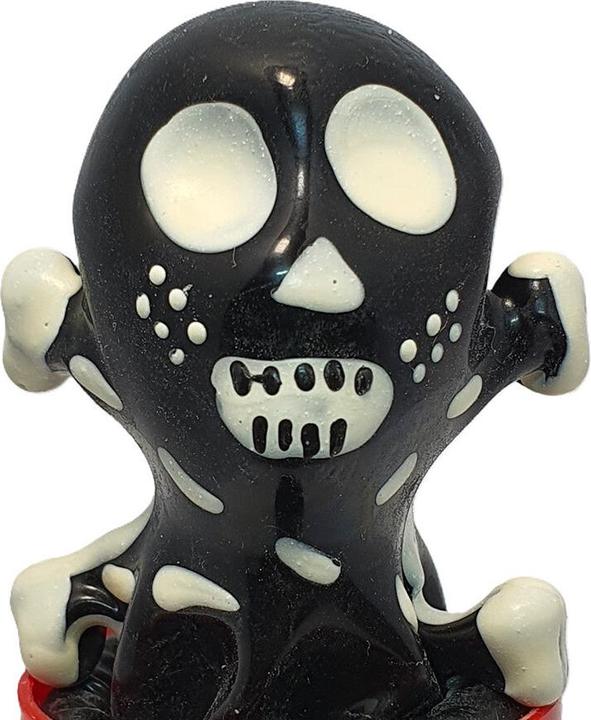 Condomerie - Handbemalte Neuheitskondome Totenkopf Schwarz Modell 2