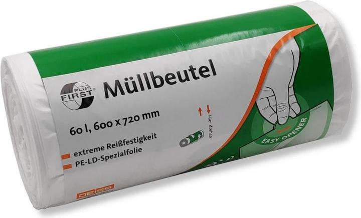 Deiss FIRST Müllsack 36022 60l weiss 50St. (50 x, 60 l)