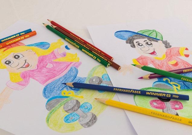 Actual product image EberhardFaber Crayon Winner Case of 12 (12 colours, 12 x)