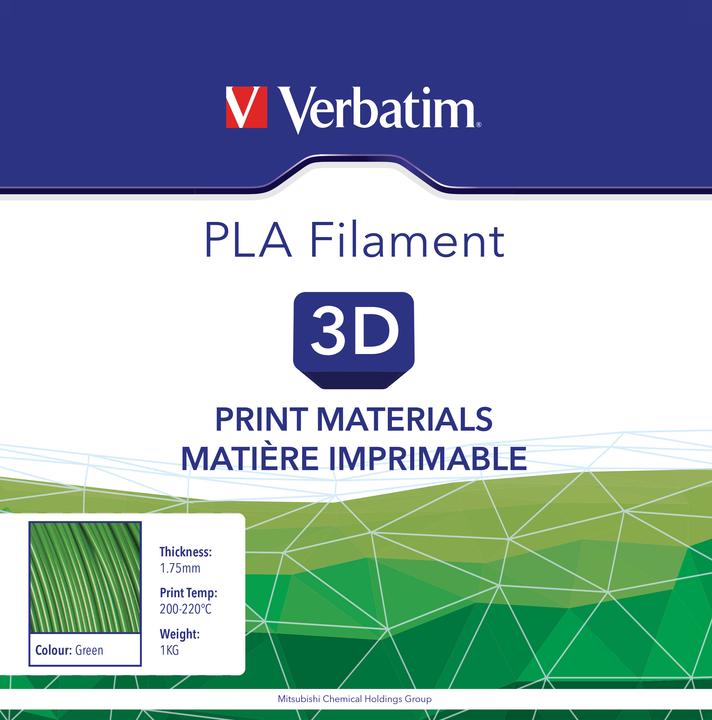 Image du produit Verbatim Filament (PLA, 1.75 mm, 1000 g, Vert)