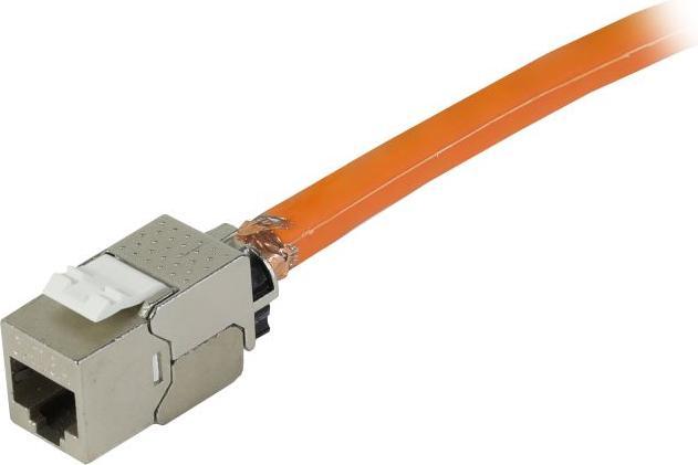Produktbild Synergy 21 Keystone,Modul, TP-BuchseRJ45, CAT6A, 500MHz, Slim-line, mit Kabelklemme, Synerg (Keystone Modul)