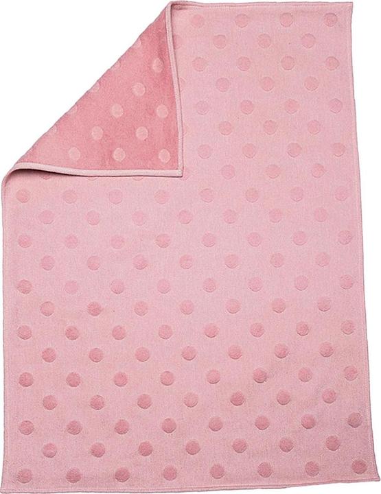 Produktbild David Fussenegger Babydecke Riga Punkte rosa (90 x 2 cm)
