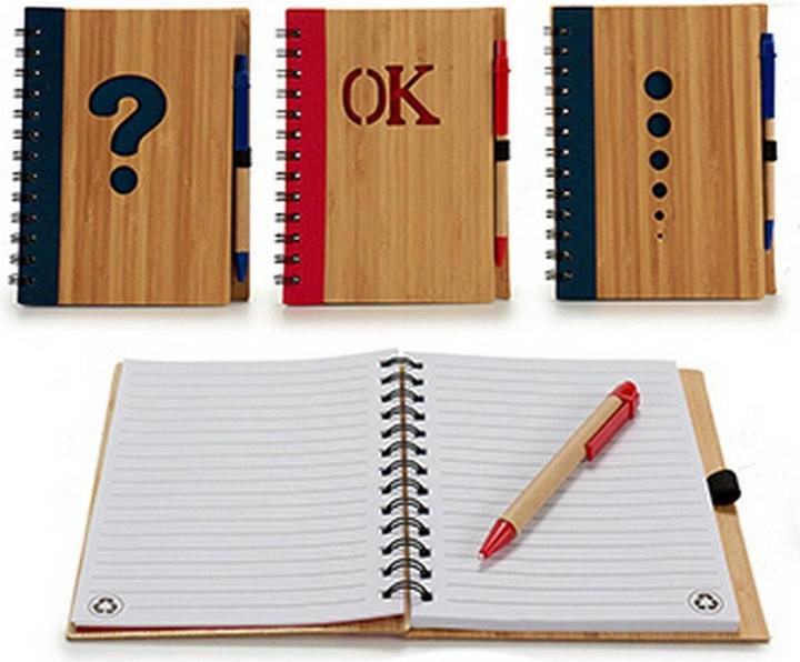 Image du produit Pincello Mini-cahier d'anneaux avec stylo à bille 14 x 18 cm Symboles (12 pièces) (14 x 18 cm)