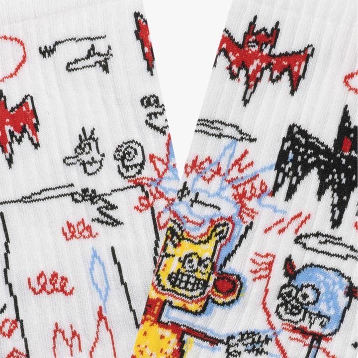 Actual product image Jimmy Lion football socks athletic basquiat batman (41 - 46)