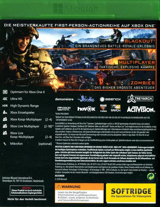 Image du produit Activision Call of Duty : Opérations secrètes 4 (Xbox One X, Xbox Series X, DE)