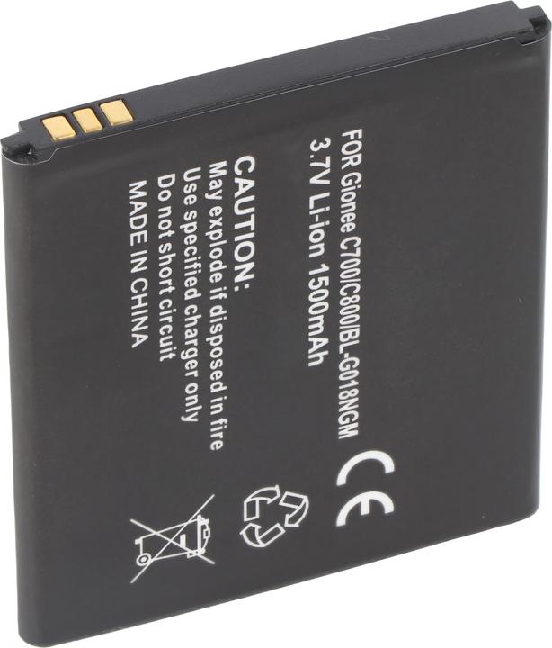 XCell Akku passend für Gionee C700 Li-Ion Akku BL-G018, 3.7V, 1500mAh, 60x55x4,8mm
