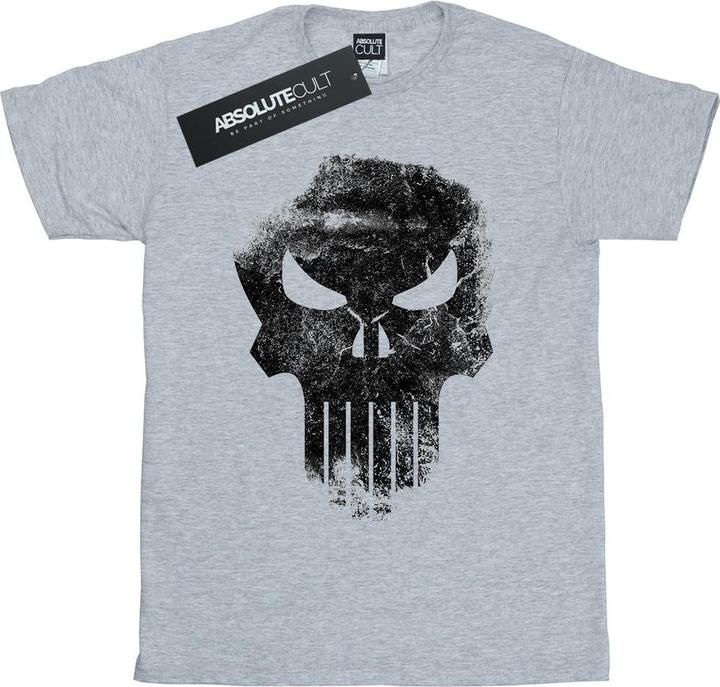 Immagine prodotto The Punisher Distrressed Skull Maglietta Ragazzi (140, 146)