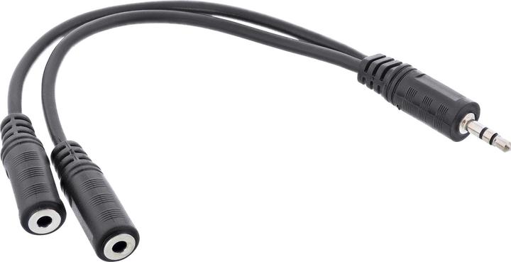 InLine Y-Kabel 3,5 Klinke Stecker (0.20 m, 3.5mm Klinke (AUX))