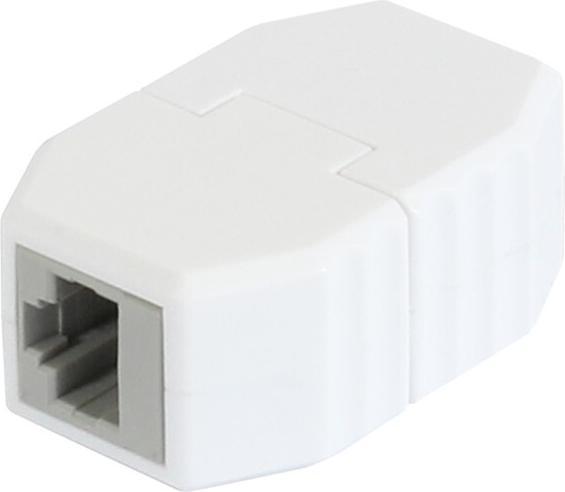 Actual product image Allnet TP-TP coupling, CAT6A, socket, 1:1, 8-pin, RJ45, magnetic fuse coupling, 50-piece bulk set (Network coupling)