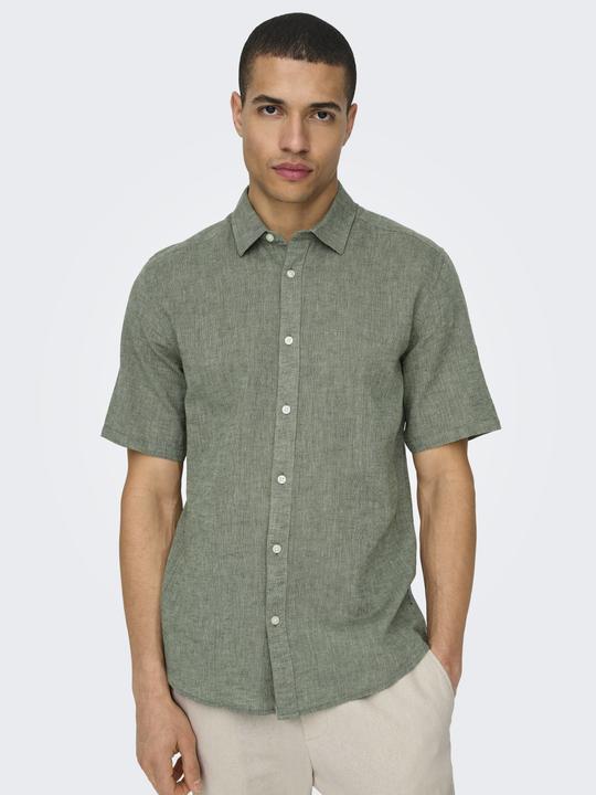 Image du produit Only & Sons Chemise à manches courtes en lin (XS)