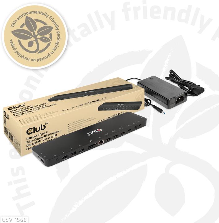 Produktbild Club 3D CSV-1566 (USB-C, 4 Ports)