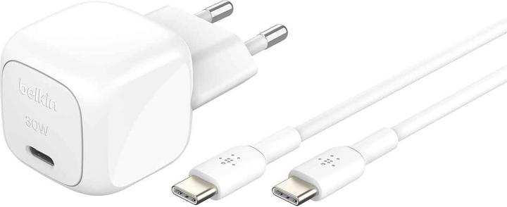 Produktbild Belkin BOOST Charge USB-C/USB-C 30WLad.PD,ws+Kab.WCA008kq1MWH-B6 (30 W)