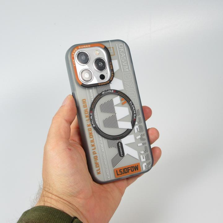 Produktbild PhoneLook Hülle MWK Cyber Grid Silikon mit MagSafe (Apple iPhone 15 Pro)