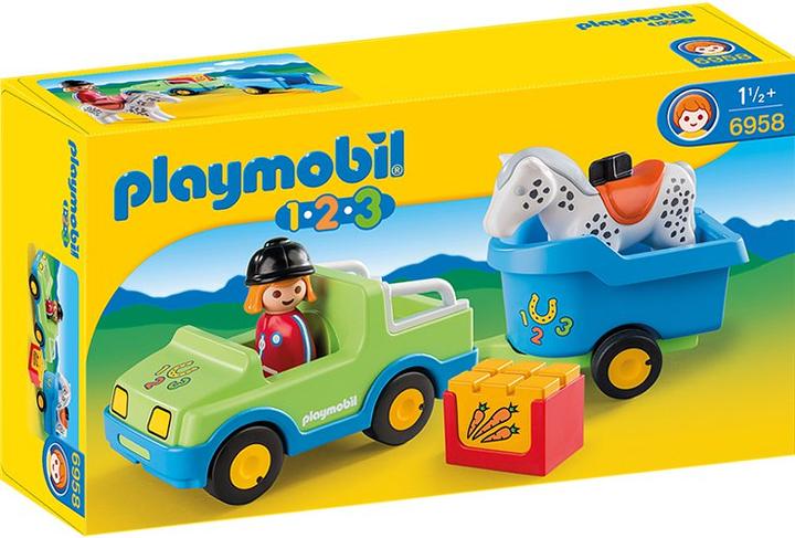 Produktbild Playmobil PKW mit Pferdeanhänger (6958)