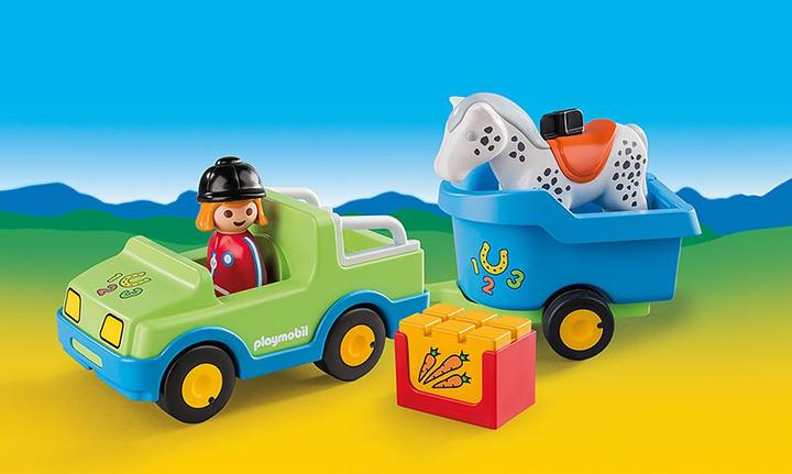 Produktbild Playmobil PKW mit Pferdeanhänger (6958)
