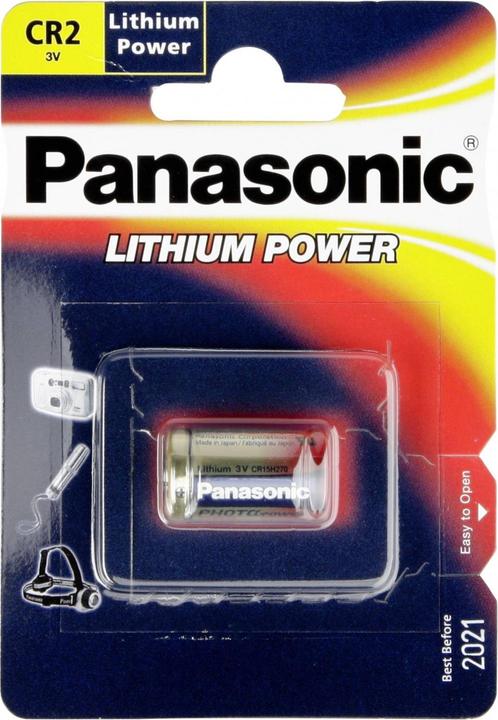 Actual product image Panasonic Photo Lithium CR2 (1 pcs., CR2, 850 mAh)