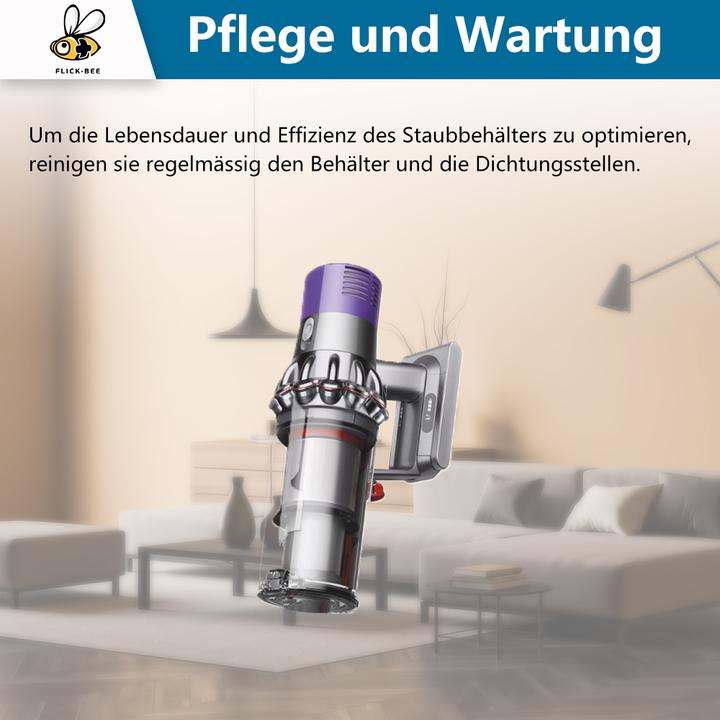 Produktbild Flickbee Staubbehälter zu Dyson V10 - ersetzt 969509-01